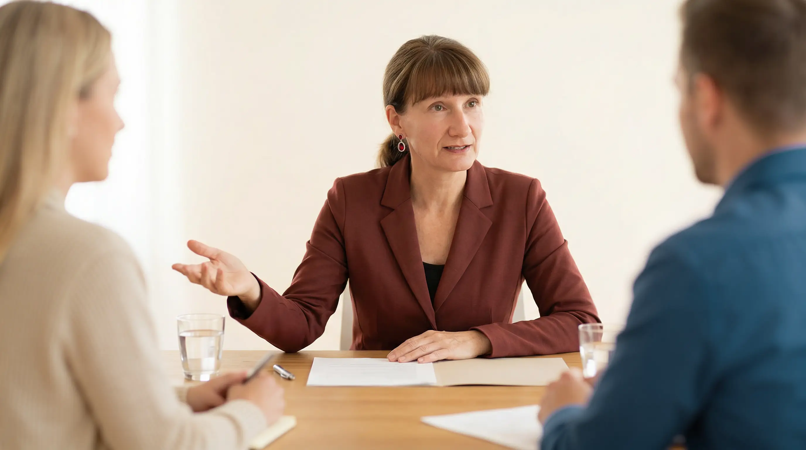 Doris Schröder in einer Mediationssitzung